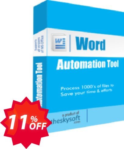 TheSkySoft Word Automation Tool Coupon code 11% discount 