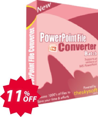 TheSkySoft PowerPoint File Converter Batch Coupon code 11% discount 