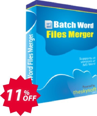 TheSkySoft Batch Word Files Merger Coupon code 11% discount 