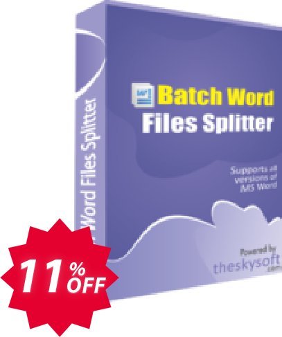 TheSkySoft Batch Word Files Splitter Coupon code 11% discount 