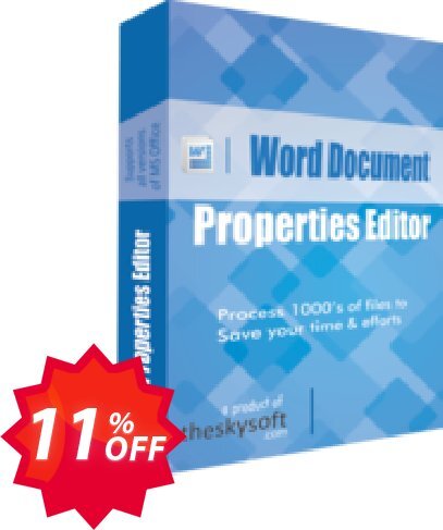 TheSkySoft Word Document Properties Editor Coupon code 11% discount 