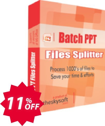 TheSkySoft Batch PPT Files Splitter Coupon code 11% discount 
