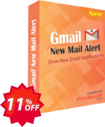 TheSkySoft Gmail New Mail Alert Coupon code 11% discount 