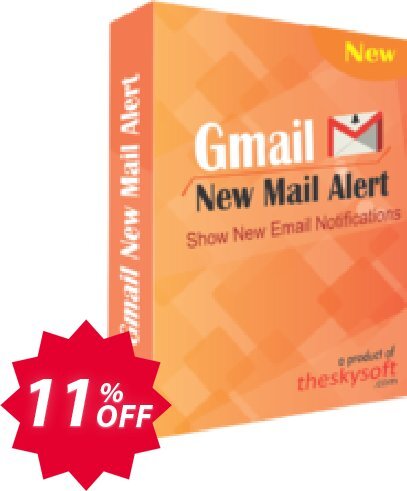 TheSkySoft Gmail New Mail Alert Coupon code 11% discount 