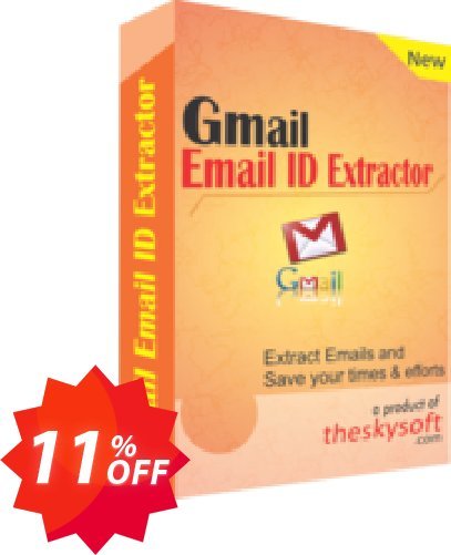 TheSkySoft Gmail Email ID Extractor Coupon code 11% discount 