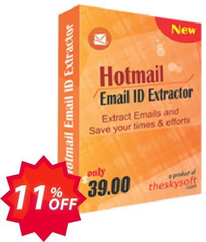 TheSkySoft Hotmail Email ID Extractor Coupon code 11% discount 