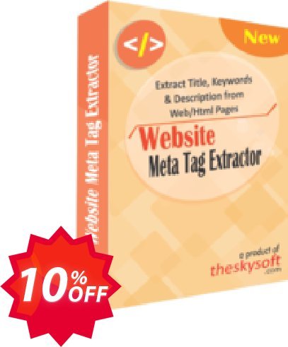 TheSkySoft Website Meta Tag Extractor Coupon code 10% discount 