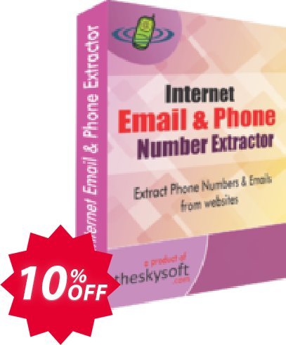 TheSkySoft Internet Email and Phone Number Extractor Coupon code 10% discount 