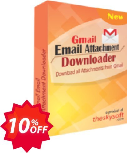 TheSkySoft Gmail Email Attachment Downloader Coupon code 10% discount 