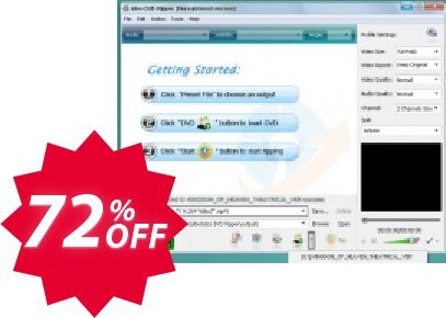 idoo DVD Ripper Coupon code 72% discount 