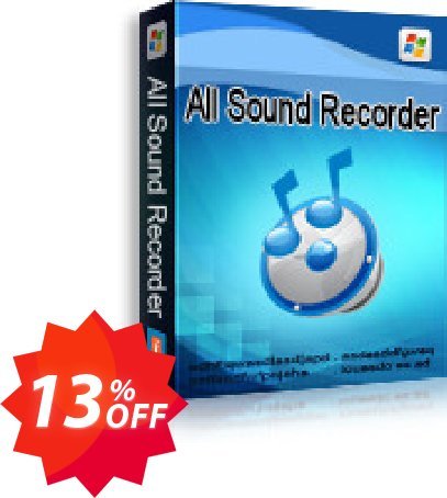 All Sound Recorder XP Coupon code 13% discount 