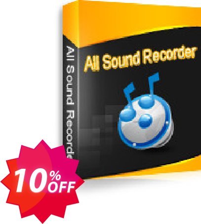 All Sound Recorder Vista Coupon code 10% discount 