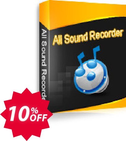 All Sound Recorder Vista Coupon code 10% discount 