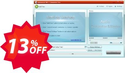 Advanced MP3 Converter Pro Coupon code 13% discount 