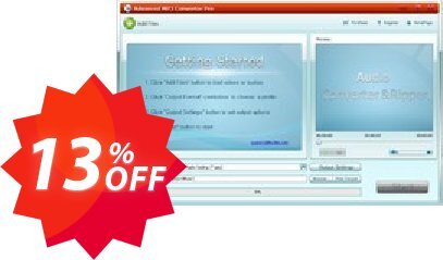 advanced mp3 converter pro Coupon code 13% discount 