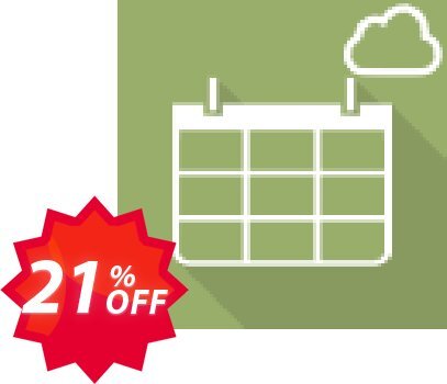 Calendar Add-in for Office 365 monthly billing Coupon code 21% discount 