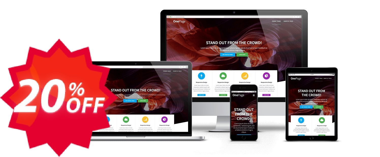 One Page Express PRO - Premium Plan Coupon code 20% discount 