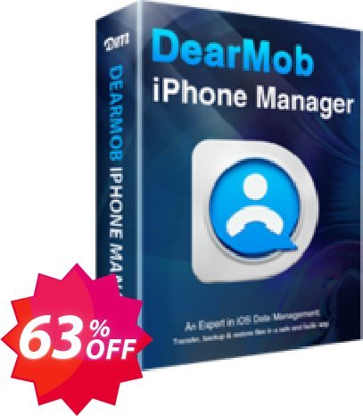 DearMob iPhone Manager, Lifetime 2 MACs  Coupon code 63% discount 
