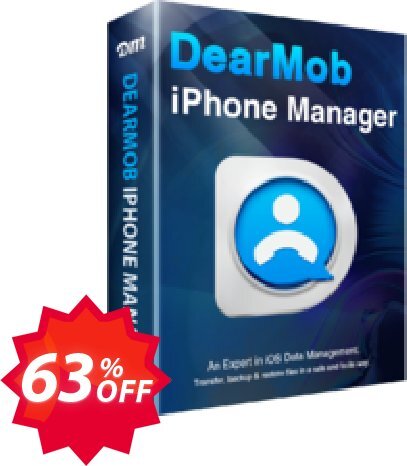 DearMob iPhone Manager, Lifetime  Coupon code 63% discount 