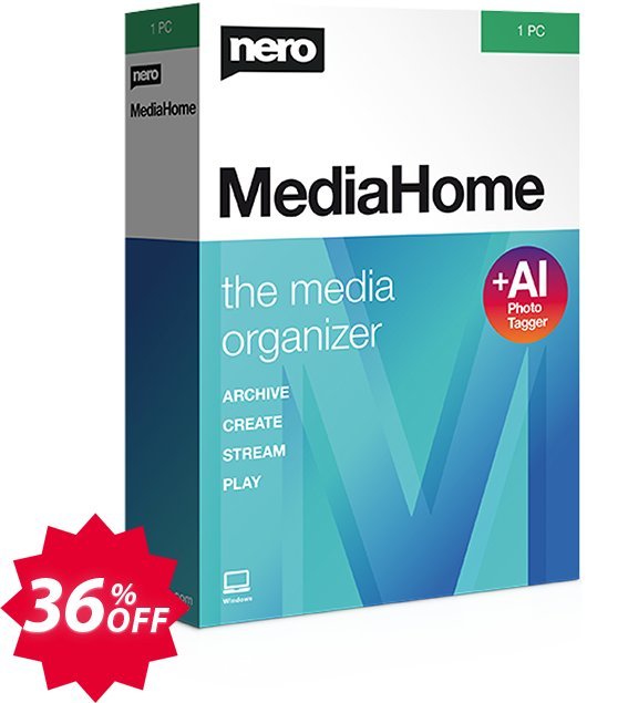 Nero MediaHome 2024 Coupon code 36% discount 