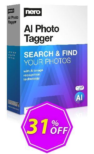 Nero AI Photo Tagger 2024 Coupon code 31% discount 