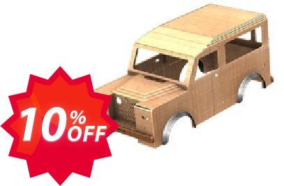 Land Rover tot rod car bodyshell CAM files Coupon code 10% discount 