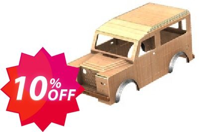 Land Rover tot rod car bodyshell CAM files Coupon code 10% discount 