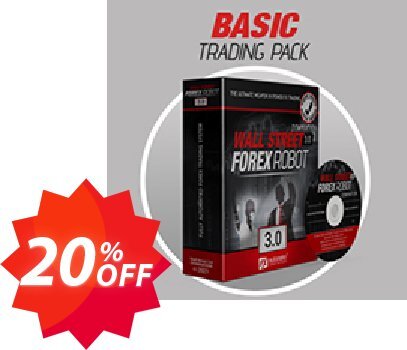 WallStreet Forex Robot 3.0 - BASIC Pack Coupon code 20% discount 