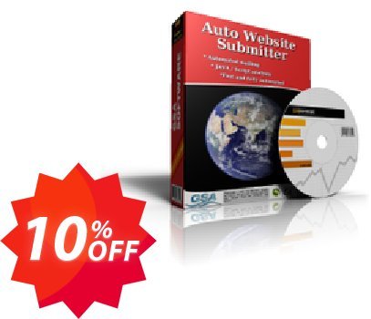 GSA Auto Website Submitter Coupon code 10% discount 