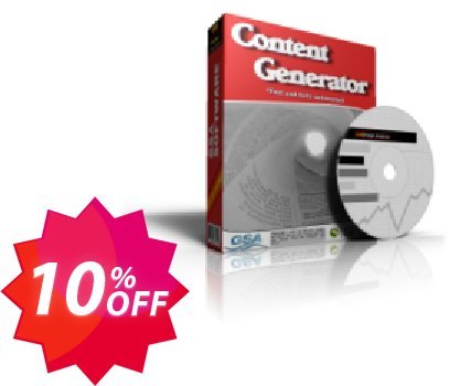 GSA Content Generator Coupon code 10% discount 