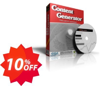 GSA Content Generator Coupon code 10% discount 