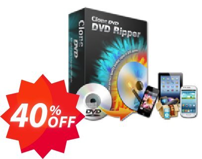 CloneDVD DVD Ripper 3 years/1 PC Coupon code 40% discount 