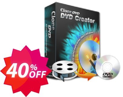 CloneDVD DVD Creator Yearly/1 PC Coupon code 40% discount 