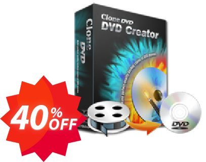CloneDVD DVD Creator 3 years/1 PC Coupon code 40% discount 