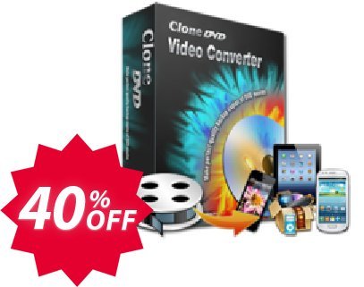 CloneDVD Video Converter lifetime/1 PC Coupon code 40% discount 