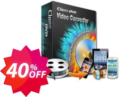 CloneDVD Video Converter lifetime/1 PC Coupon code 40% discount 