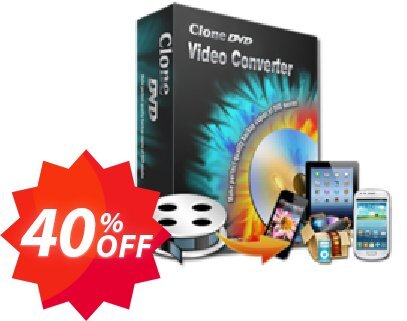 CloneDVD Video Converter 4 Years/1 PC Coupon code 40% discount 