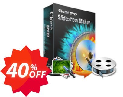 CloneDVD Slideshow Maker lifetime/1 PC Coupon code 40% discount 