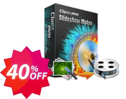 CloneDVD Slideshow Maker 4 years/1 PC Coupon code 40% discount 