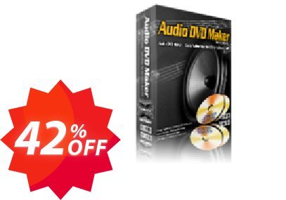 Audio DVD Maker lifetime/1 PC Coupon code 42% discount 