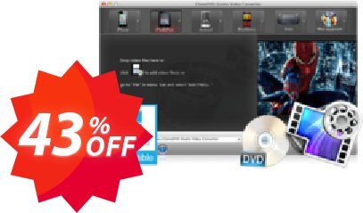 Video Converter for MAC lifetime/1 PC Coupon code 43% discount 