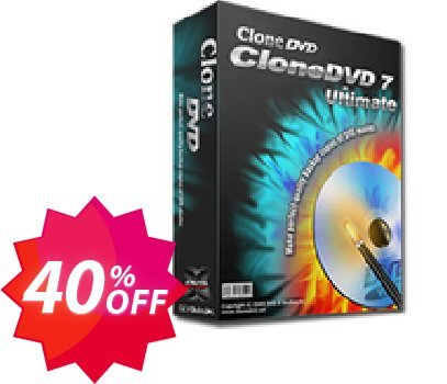 CloneDVD 7 Ulitimate 2 years/1 PC Coupon code 40% discount 