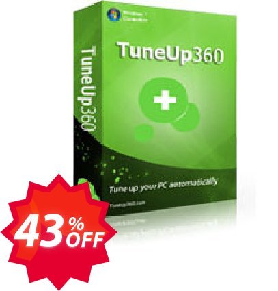 TuneUp360 Yearly Plan for 1 PC Coupon code 43% discount 