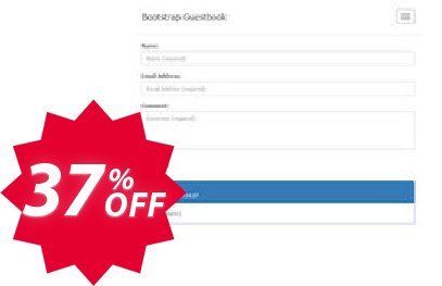 Bootstrap Guestbook Extension for WYSIWYG Web Builder Coupon code 37% discount 
