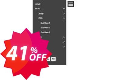 Expandable Panel Menu Extension for WYSIWYG Web Builder Coupon code 41% discount 