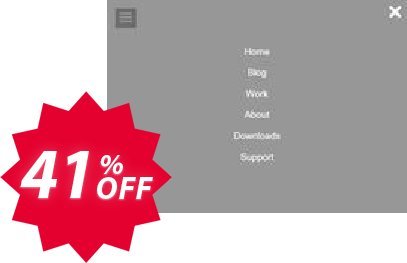 Fullscreen Overlay Menu Extension for WYSIWYG Web Builder Coupon code 41% discount 