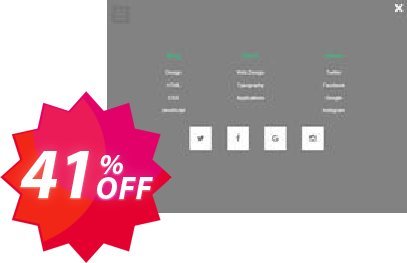 Responsive Overlay Menu Extension for WYSIWYG Web Builder Coupon code 41% discount 