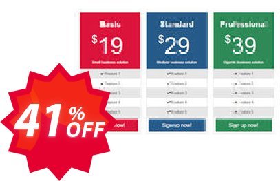 Pricing Tables Extension for WYSIWYG Web Builder Coupon code 41% discount 
