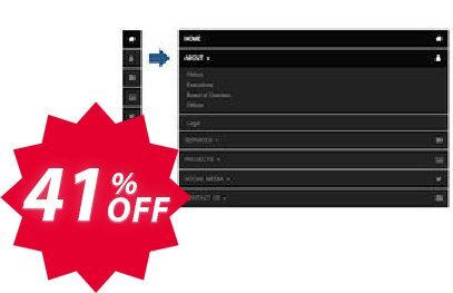 Responsive Sidebar Menu Extension for WYSIWYG Web Builder Coupon code 41% discount 