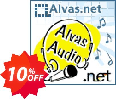Alvas.Audio Update without source Coupon code 10% discount 